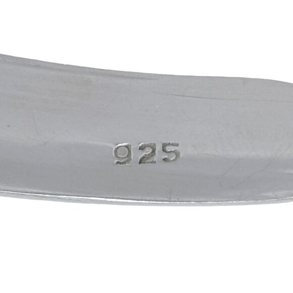 Vintage Sterling Silver 925 10mm Collar Necklace 16" - Picture 2 of 5